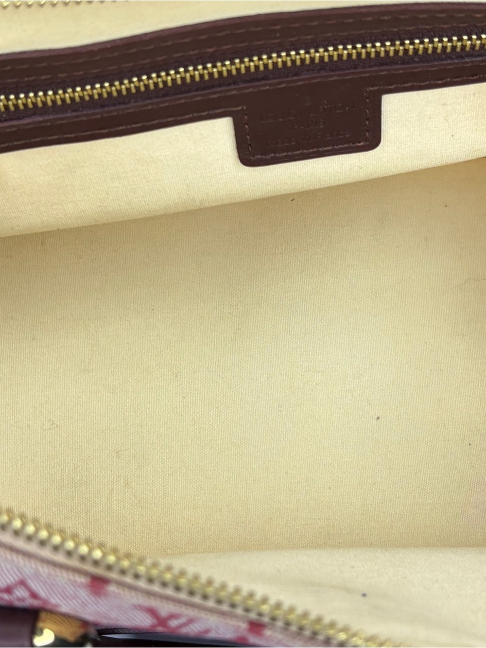 Louis Vuitton Pink Monogram Canvas Mini Top Handle Bag with Burgundy Trim - Picture 5 of 6